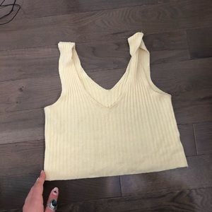 Yellow brandy Melville tank